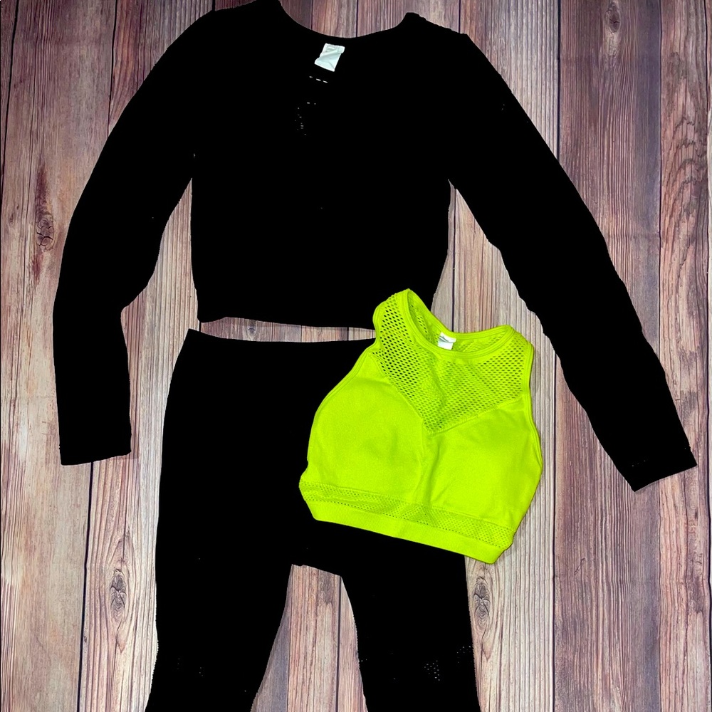 Fabletics Set leggings top and bra